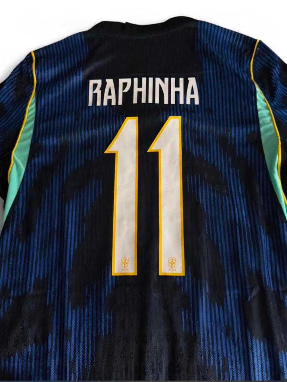 Raphinha #11 Blue & Black Soccer Jersey